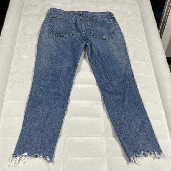 Rag & Bone Jean Women’s 28 Blue Dre Low Rise Slim Boyfriend Denim Distressed - Picture 6 of 11